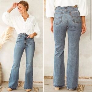 levi's 70's high flare jeans sonoma Revolve NWT